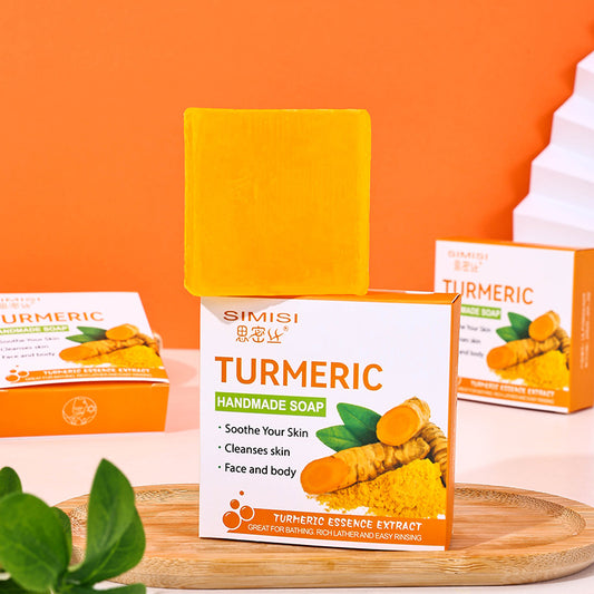 Turmeric Ginger Essential Oil Soap - Handcrafted Cleansing and Moisturizing Soap, 80G